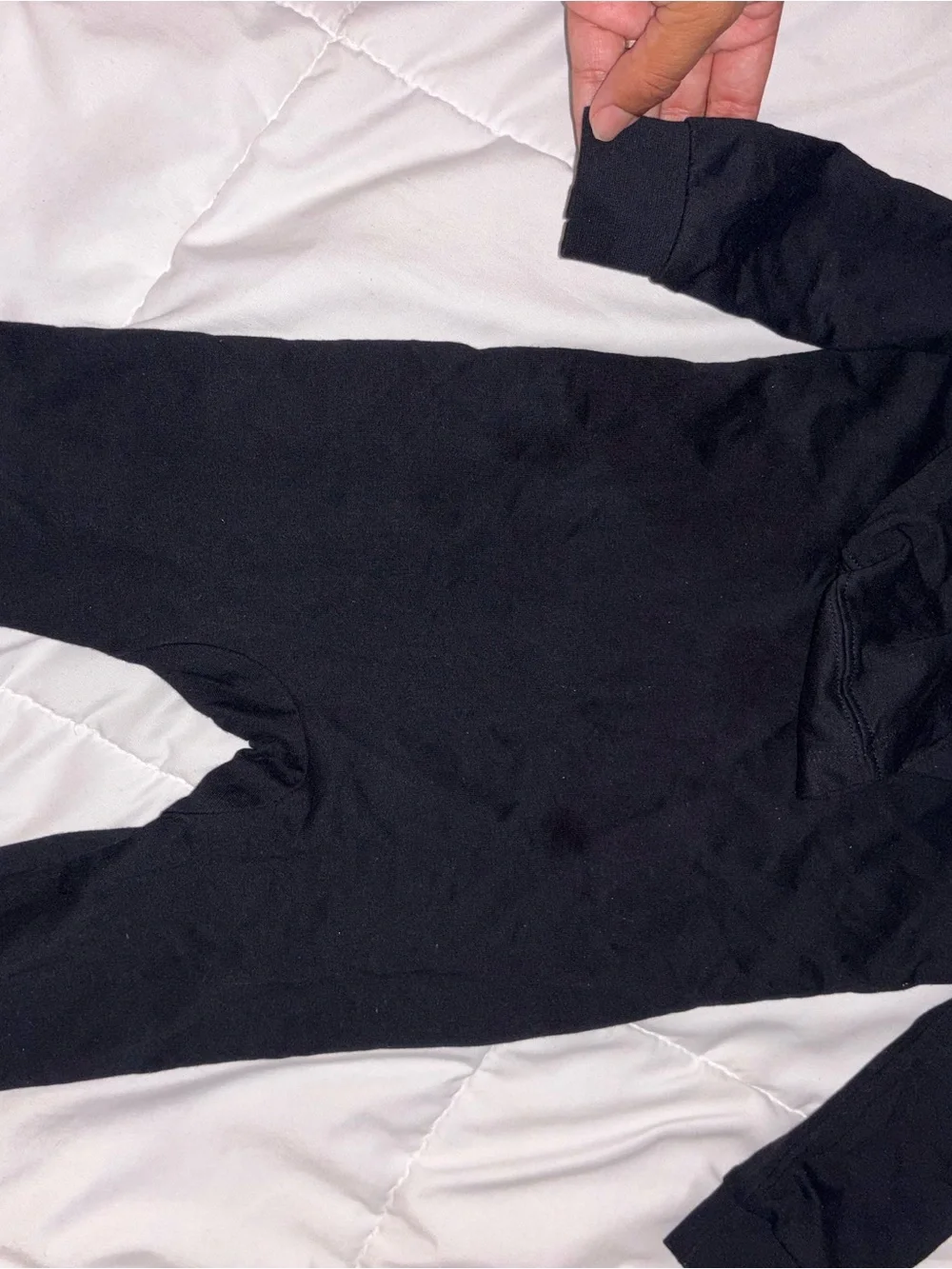 Nike Black Hooded Baby Footie with White Swoosh